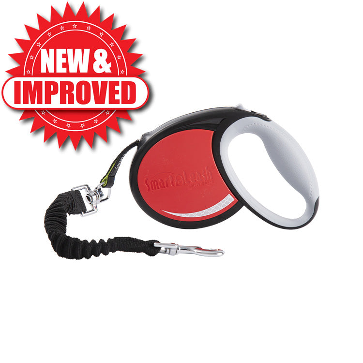 New&Improved Smart Leash Large Red on a white background