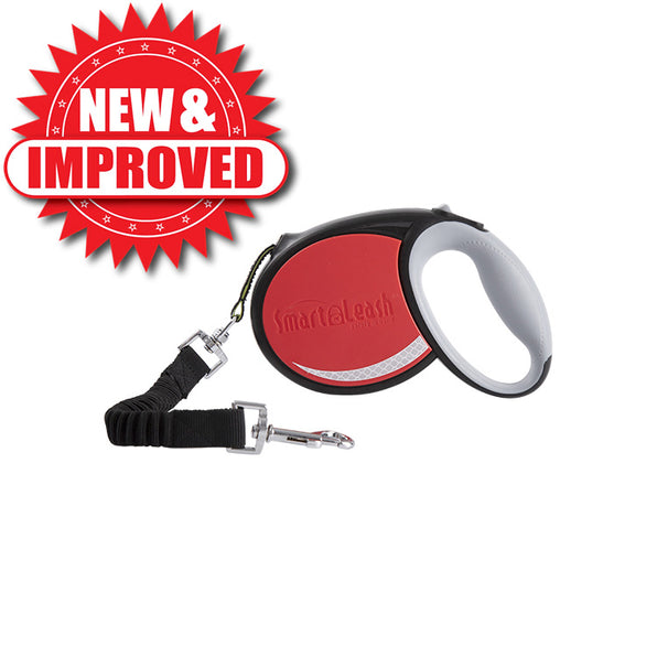 New&Improved Smart Leash Medium Red on a white background